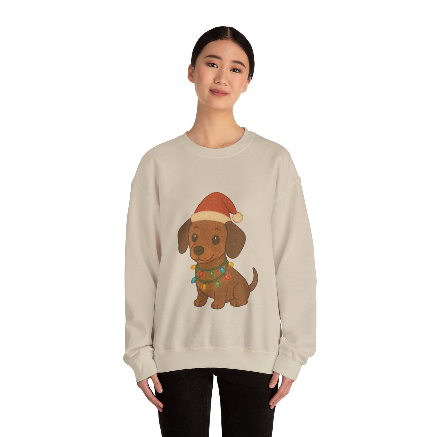 Christmas Dachshund Puppy Christmas Sweatshirt