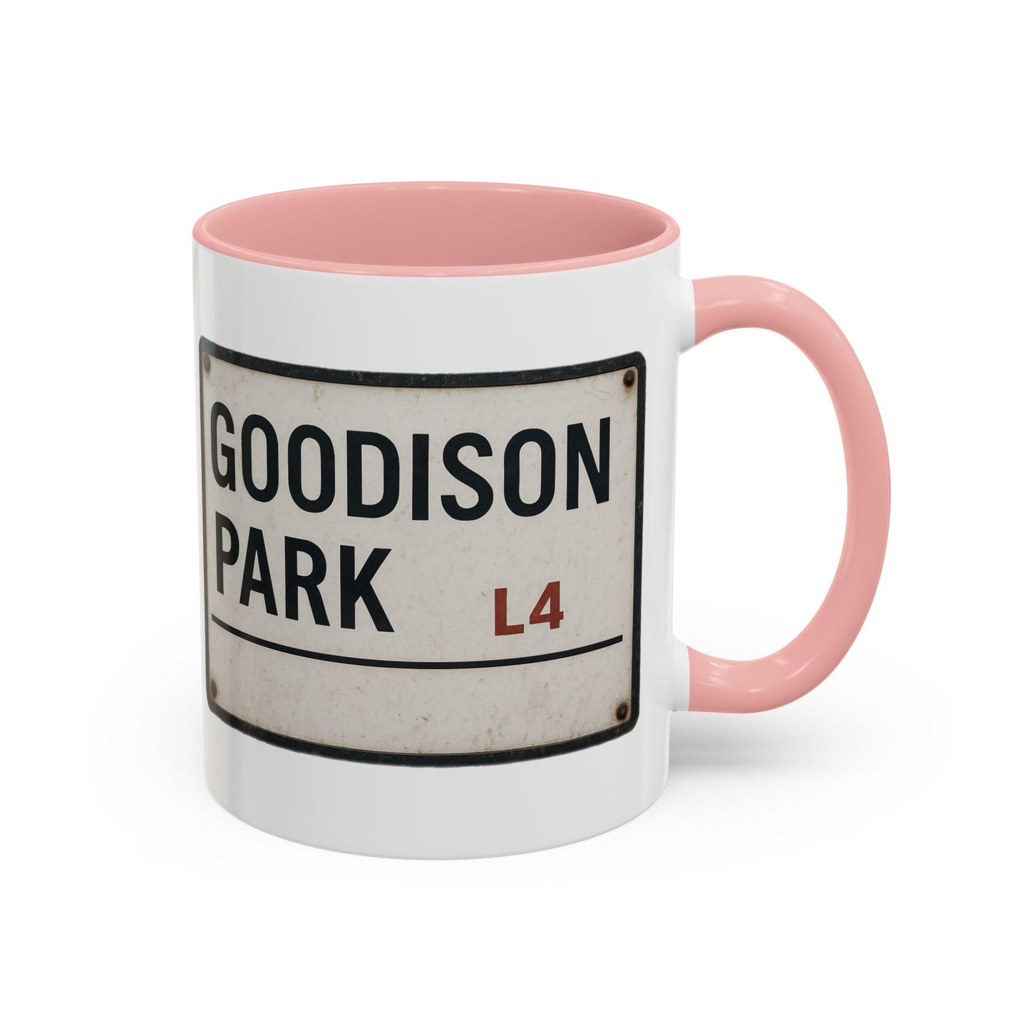 Goodison Park Everton Road Sign Mug
