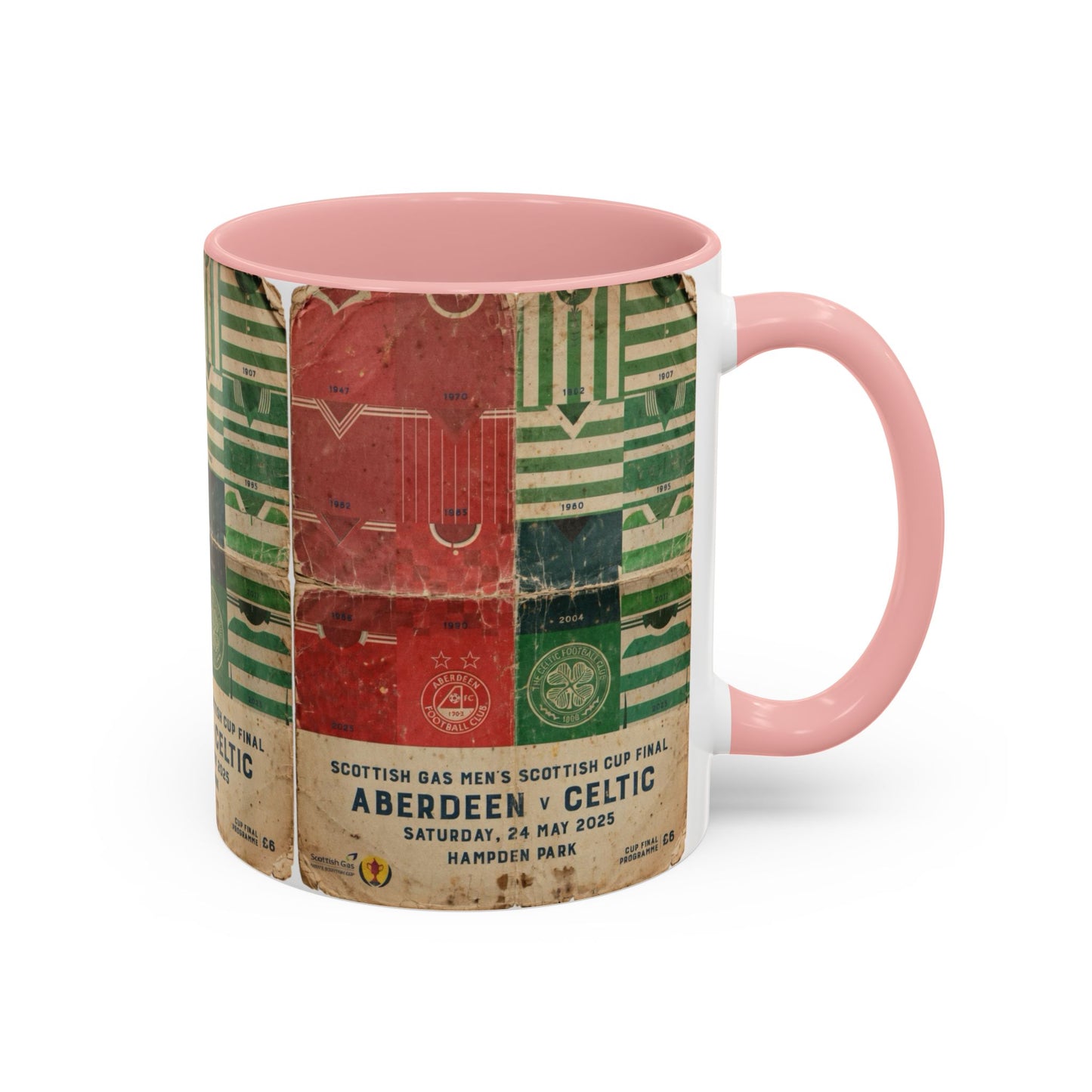 2025 Scottish Challenge Cup Aberdeen Celtic Programme Poster Accent Coffee Mug (11, 15oz)