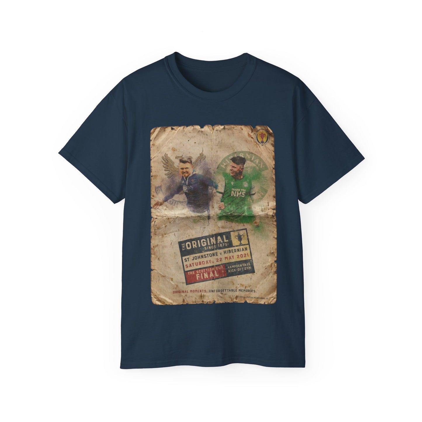2021 Scottish challenge cup final St Johnstone Hibernian Programme Poster Unisex Ultra Cotton Tee