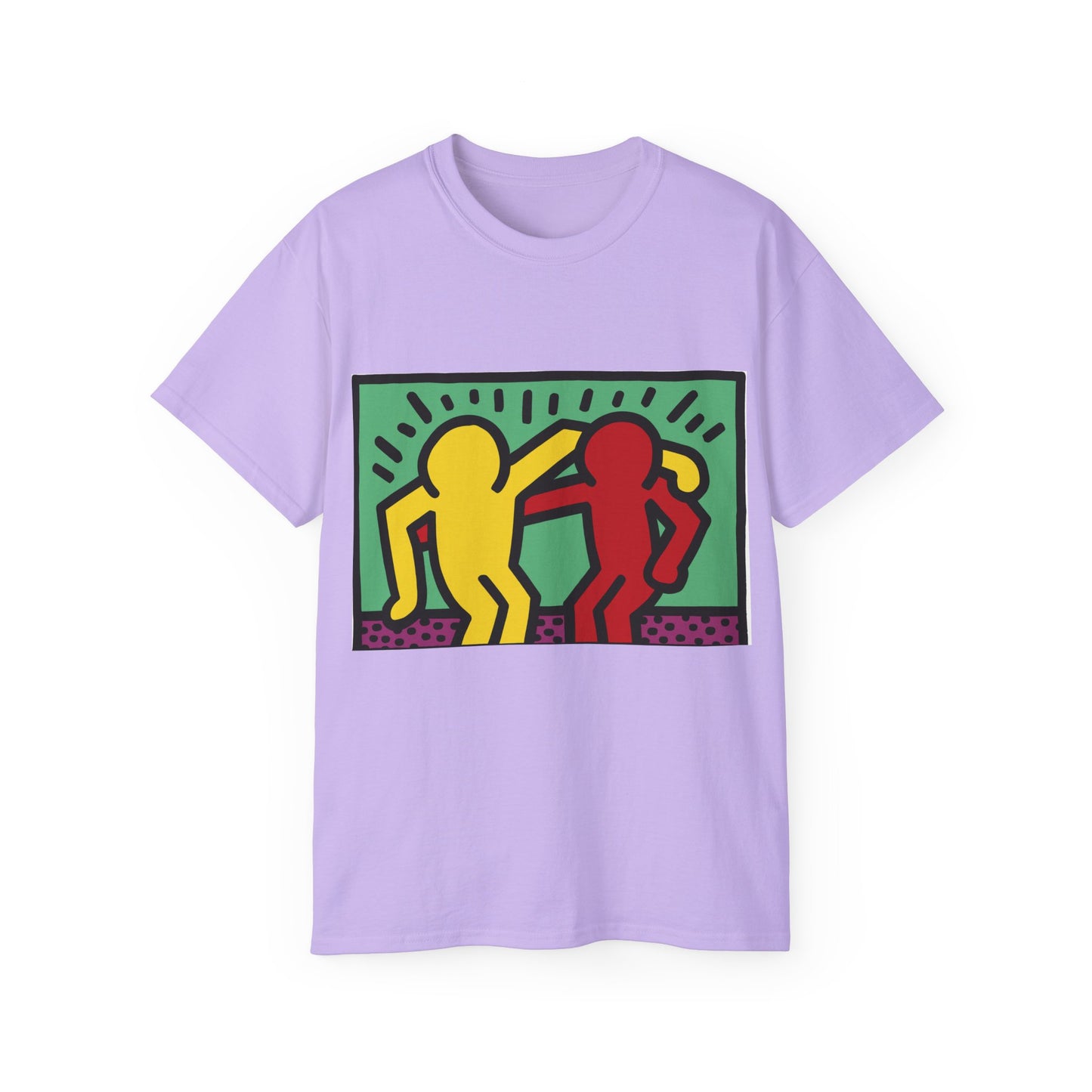 Keith Haring Pop Shop Red and Yellow T-Shirt