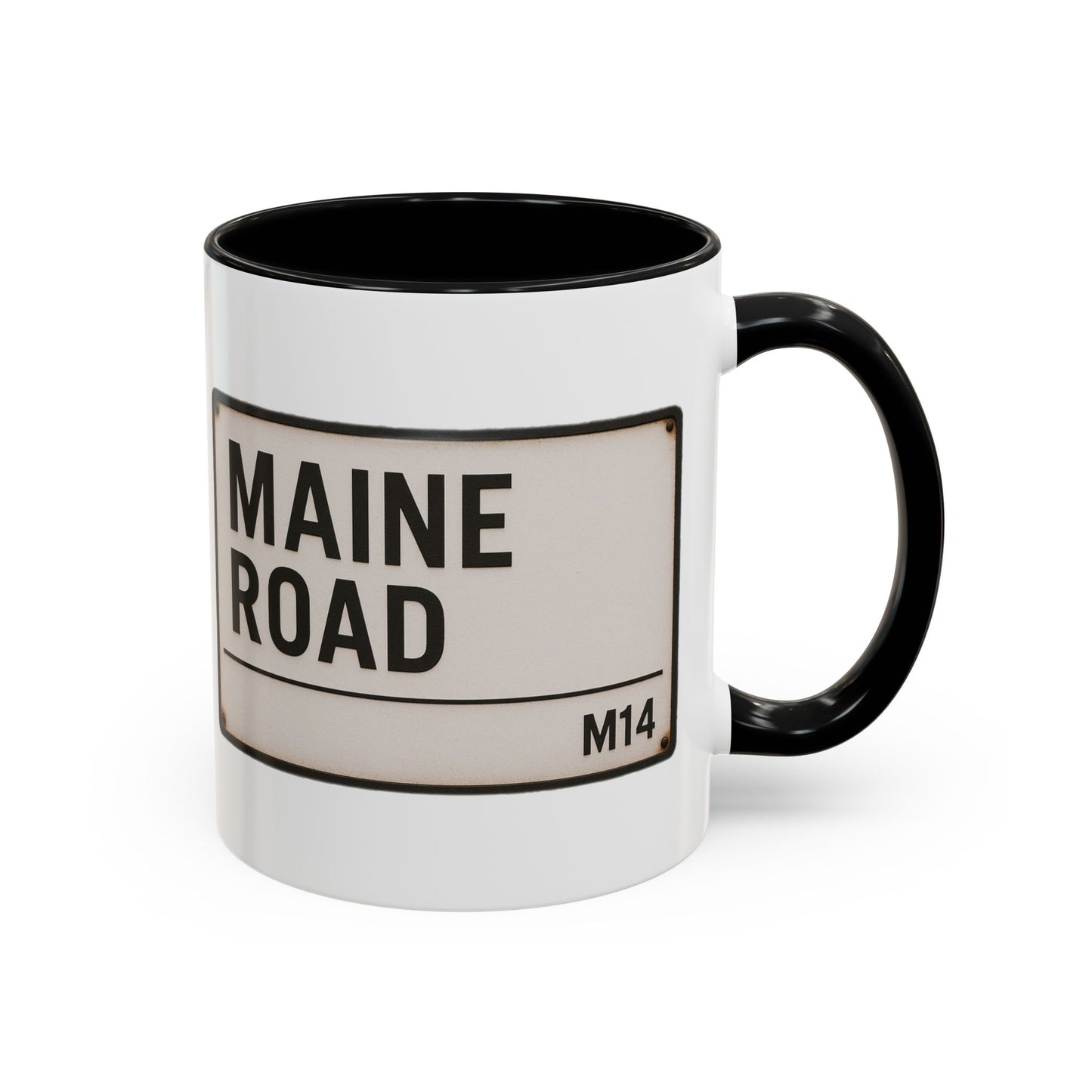 Maine Road Manchester City Road Sign Mug