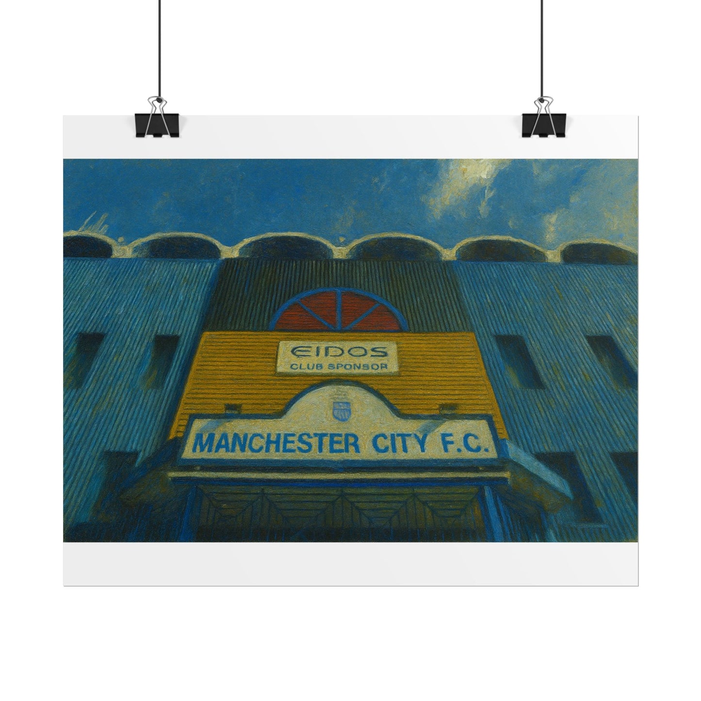 Manchester City F.C. Maine Road Rolled Poster