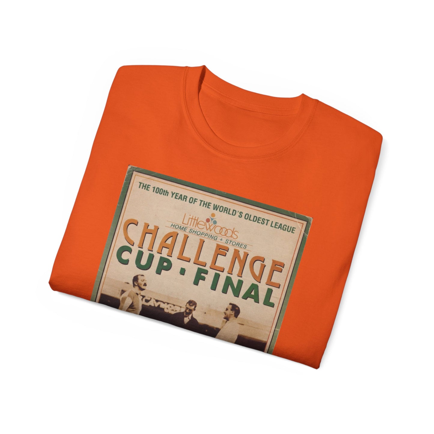 1988 Littlewoods Cup Final Luton Town Arsenal Programme Poster Unisex Ultra Cotton Tee