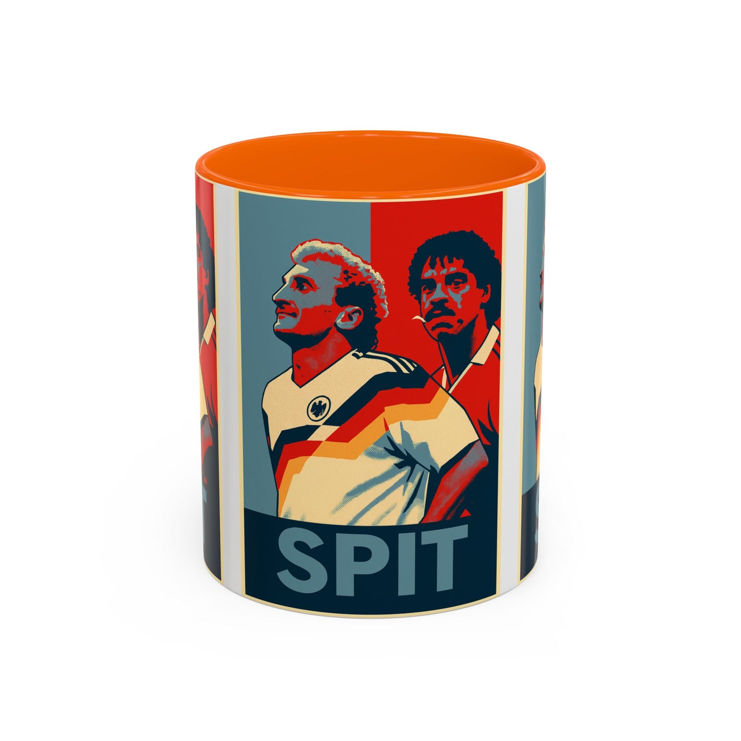 Rudy Voller and Frank Rijkaard Italia 90 Hope Poster Mug - Spit