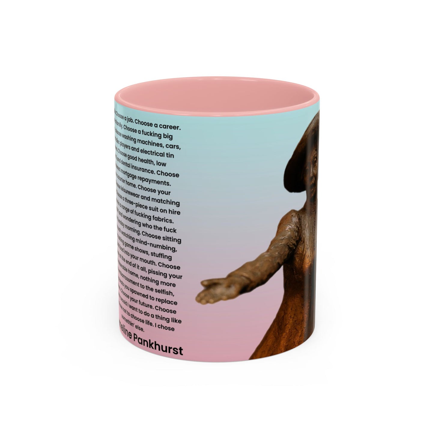 Emmeline Pankhurst Trainspotting Quite Mug