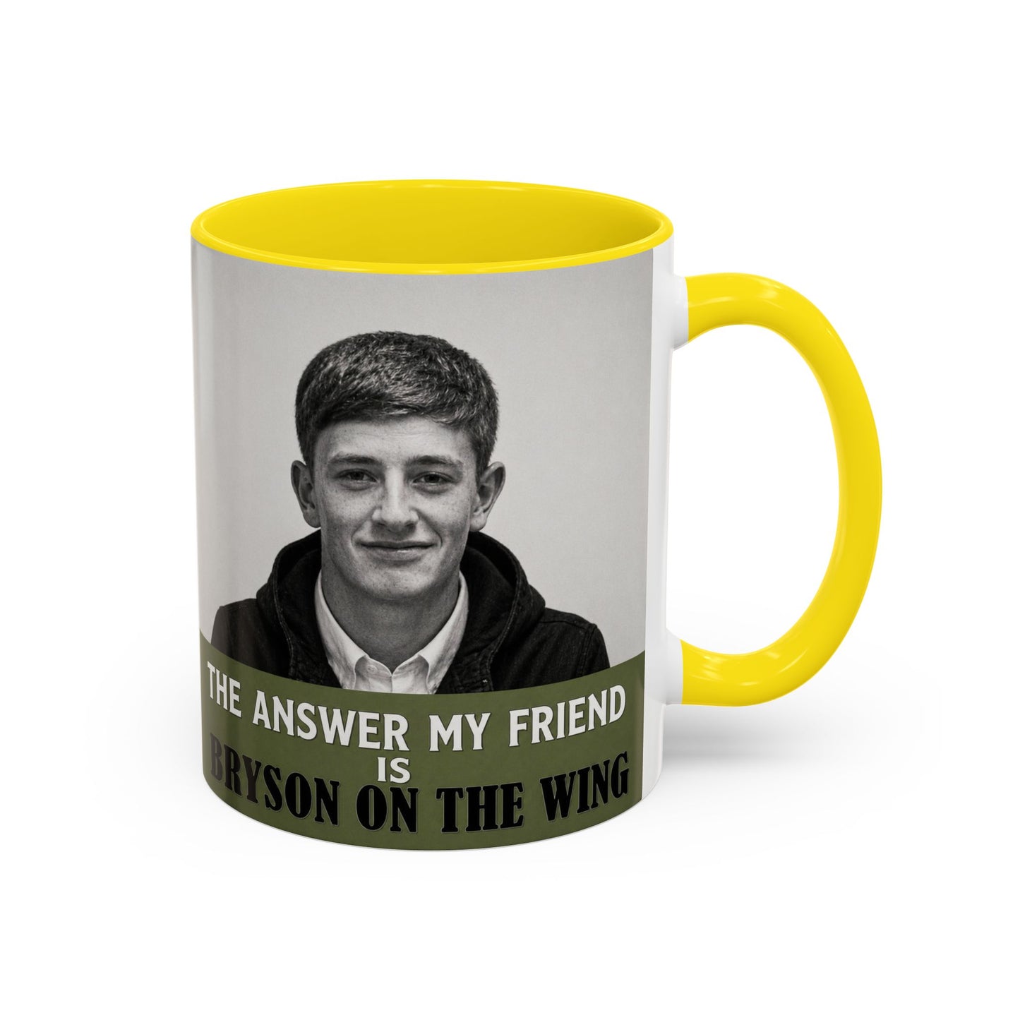 Bryson Appleton The Answer My Friend - Prestwich Heys Accent Coffee Mug (11, 15oz)