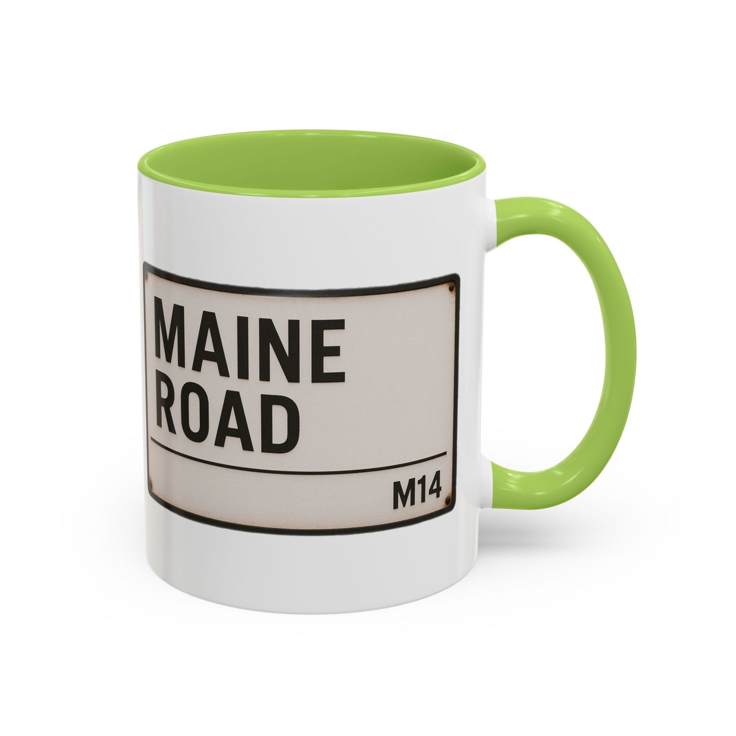 Maine Road Manchester City Road Sign Mug