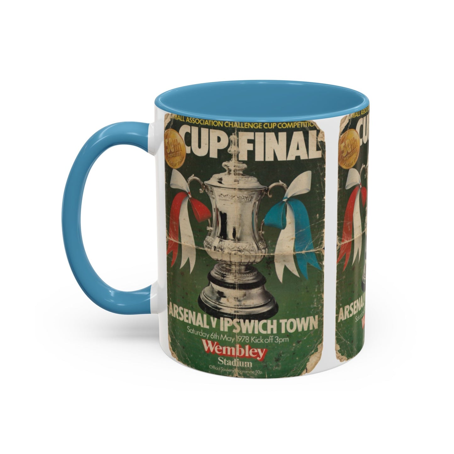 1978 FA Cup Final Programme Ipswich Town Arsenal Poster Accent Coffee Mug (11, 15oz)