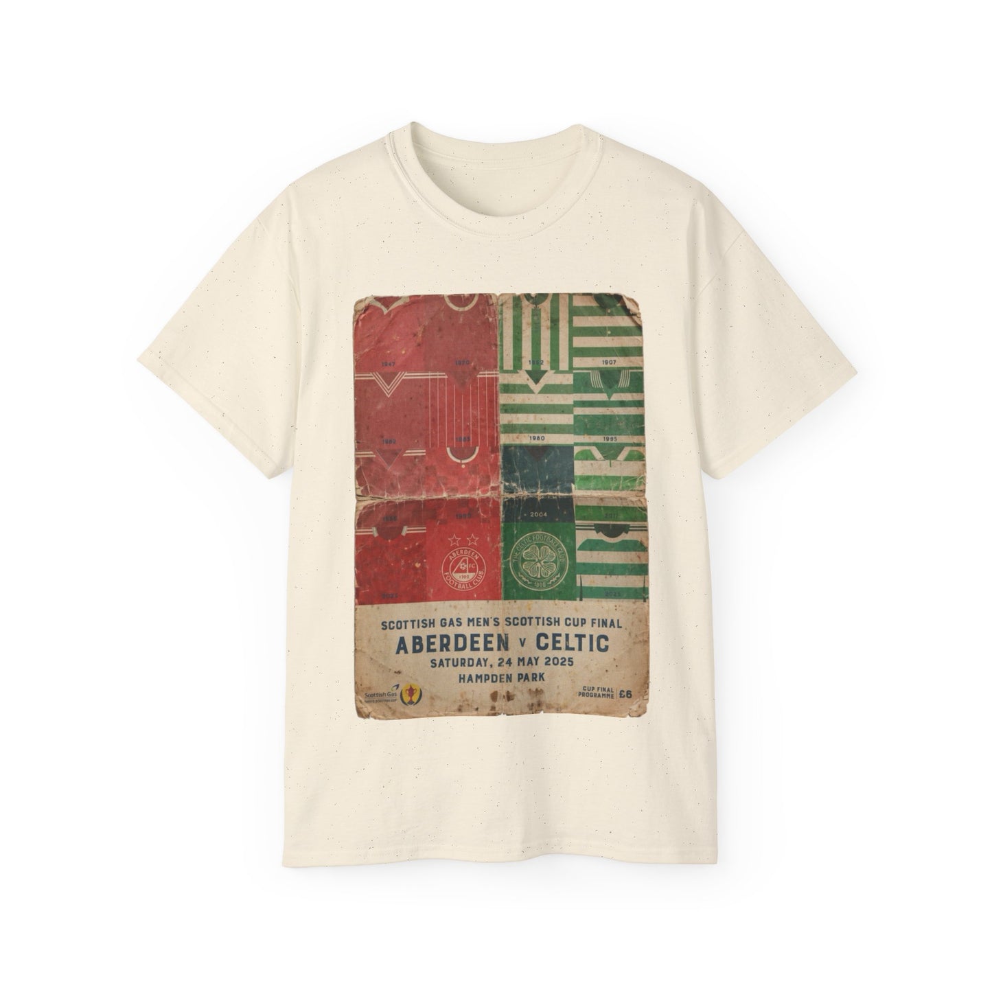 2025 Scottish Challenge Cup Final Aberdeen Celtic Programme Poster Unisex Ultra Cotton Tee
