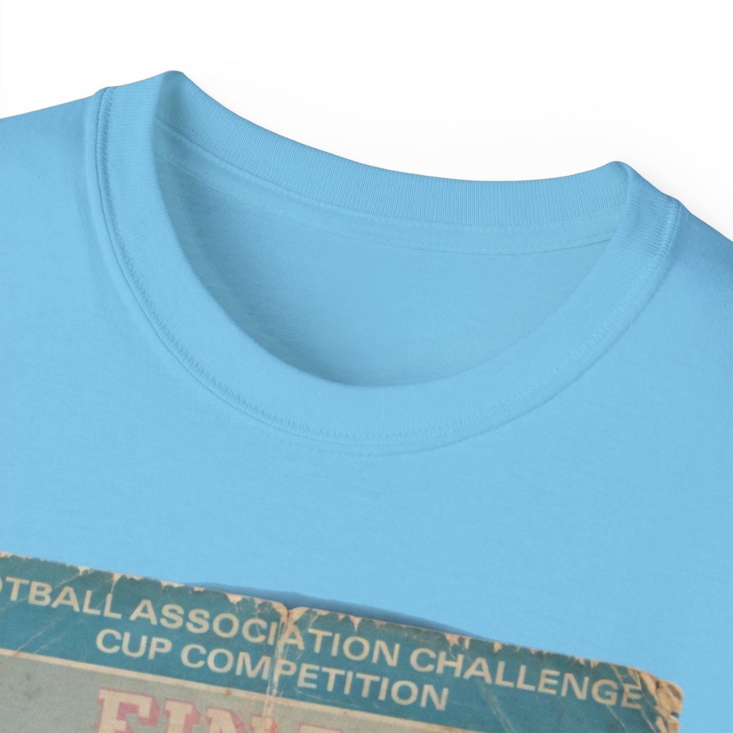 1975 FA Cup Final Programme Poster West Ham Fulham Unisex Ultra Cotton Tee