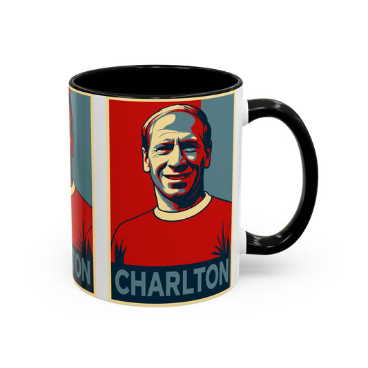 Bobby Charlton Hope Poster Mug - Manchester United England