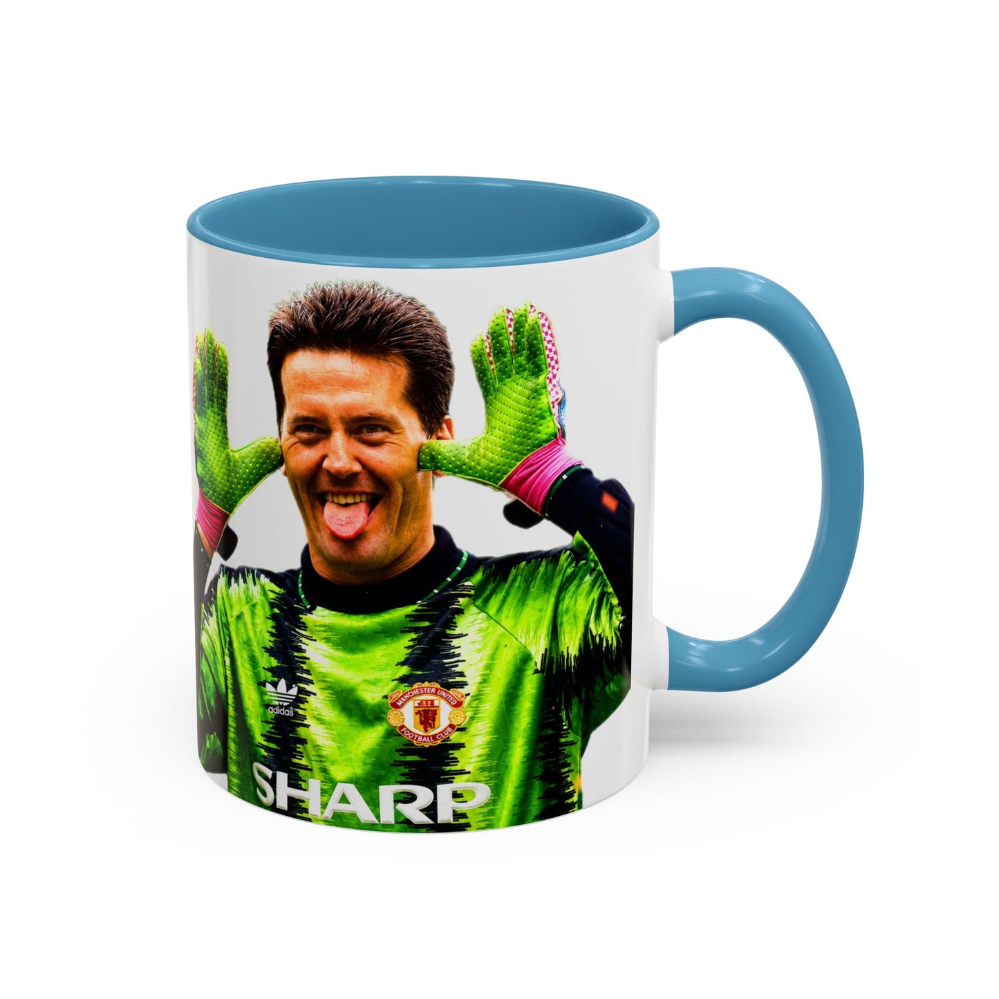 Les Sealey - Manchester United Accent Coffee Mug (11, 15oz)