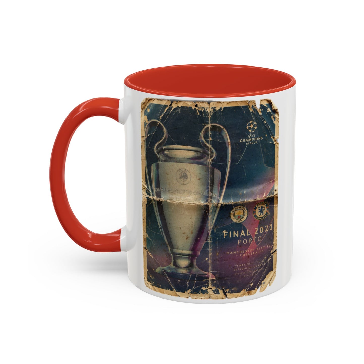 2021 UCL Final Chelsea Manchester City Poster Accent Coffee Mug (11, 15oz)
