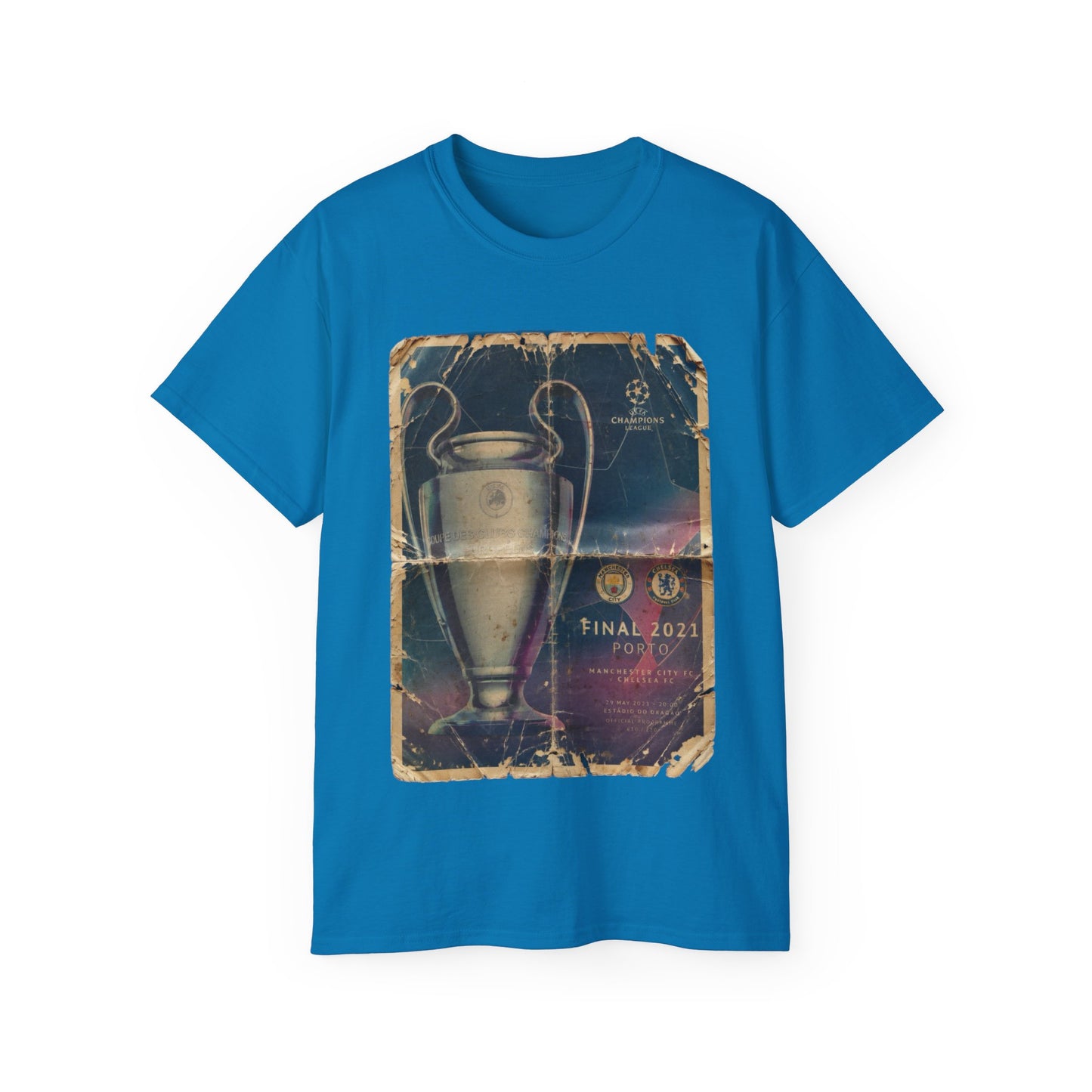 2021 UCL Final Chelsea Manchester City Poster Unisex Ultra Cotton Tee