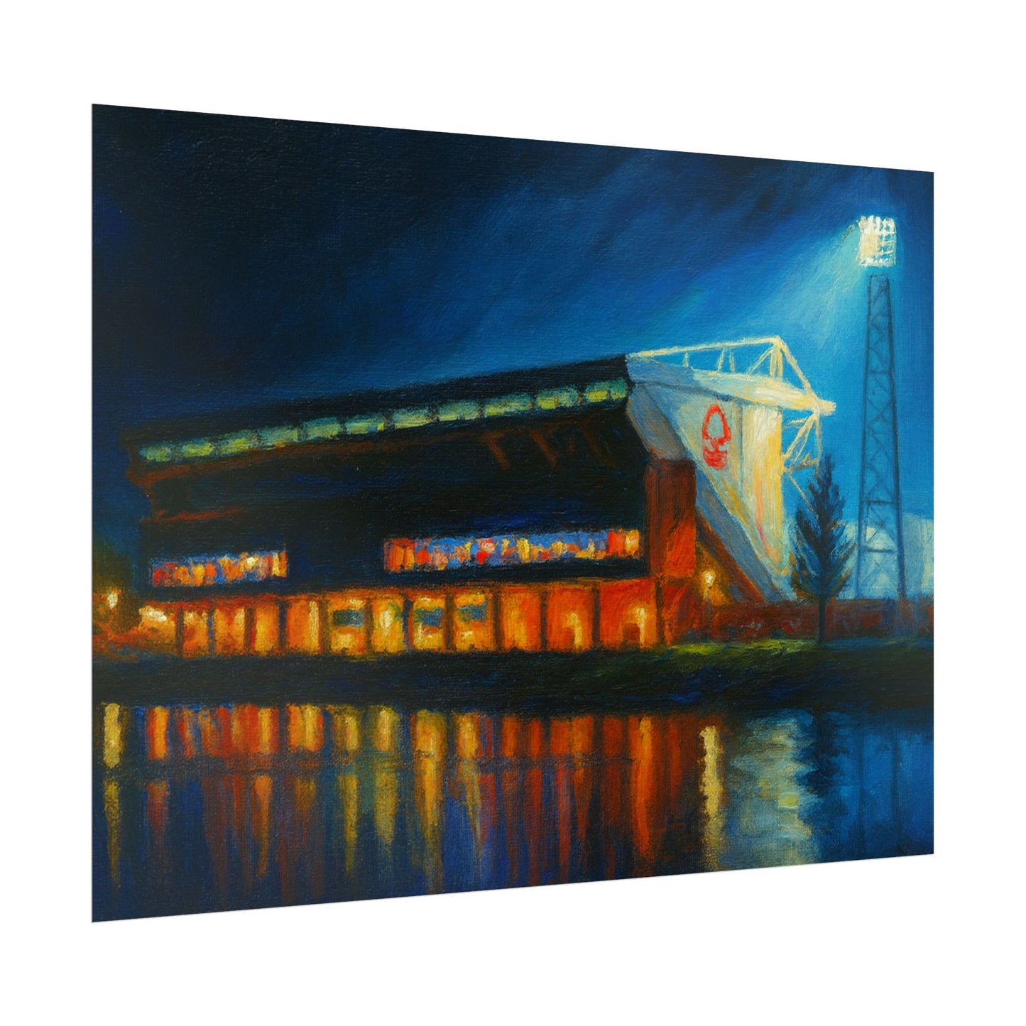 Nottingham Forest City Ground Art Poster