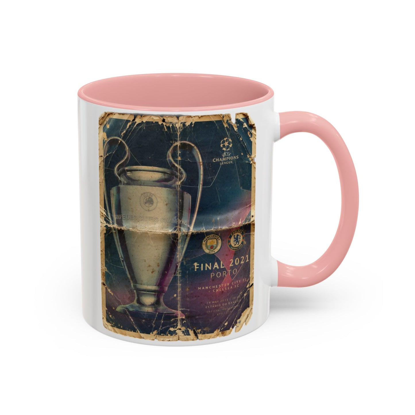 2021 UCL Final Chelsea Manchester City Poster Accent Coffee Mug (11, 15oz)