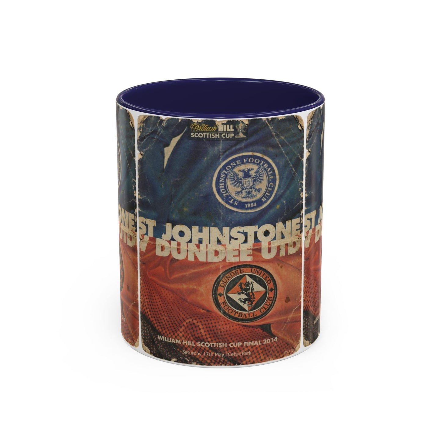 2014 Scottish Challenge Cup Final Dundee United St Johnstone Programme Poster Accent Coffee Mug (11, 15oz)