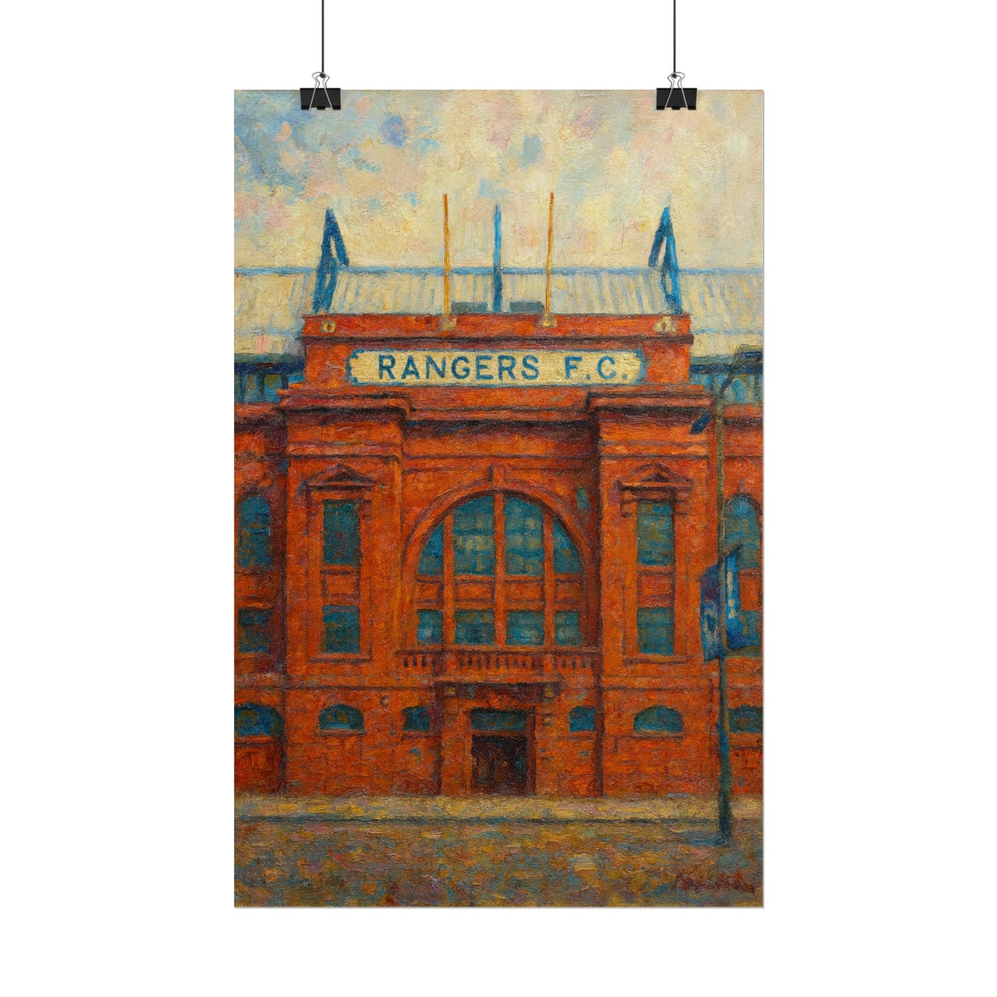 Ibrox Stadium Rangers FC Rolled Posters