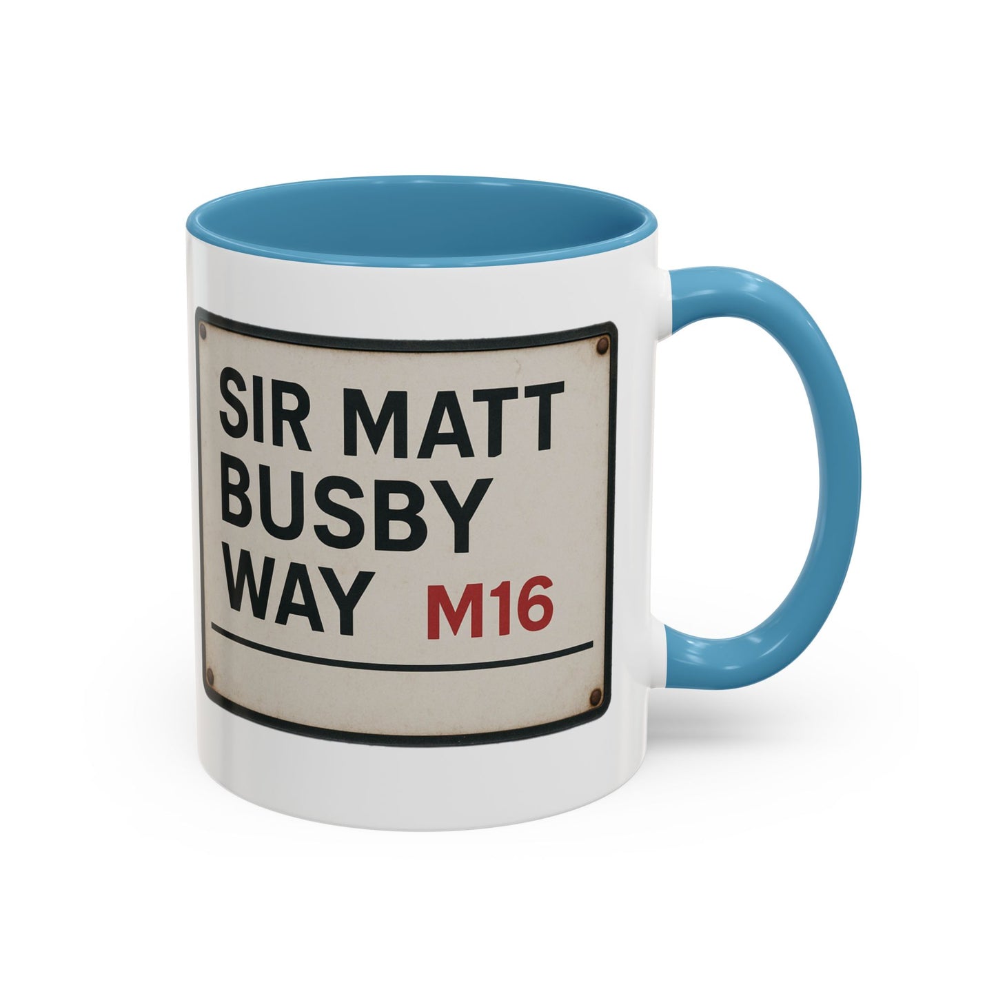 Sir Matt Busby Way Manchester United Mug