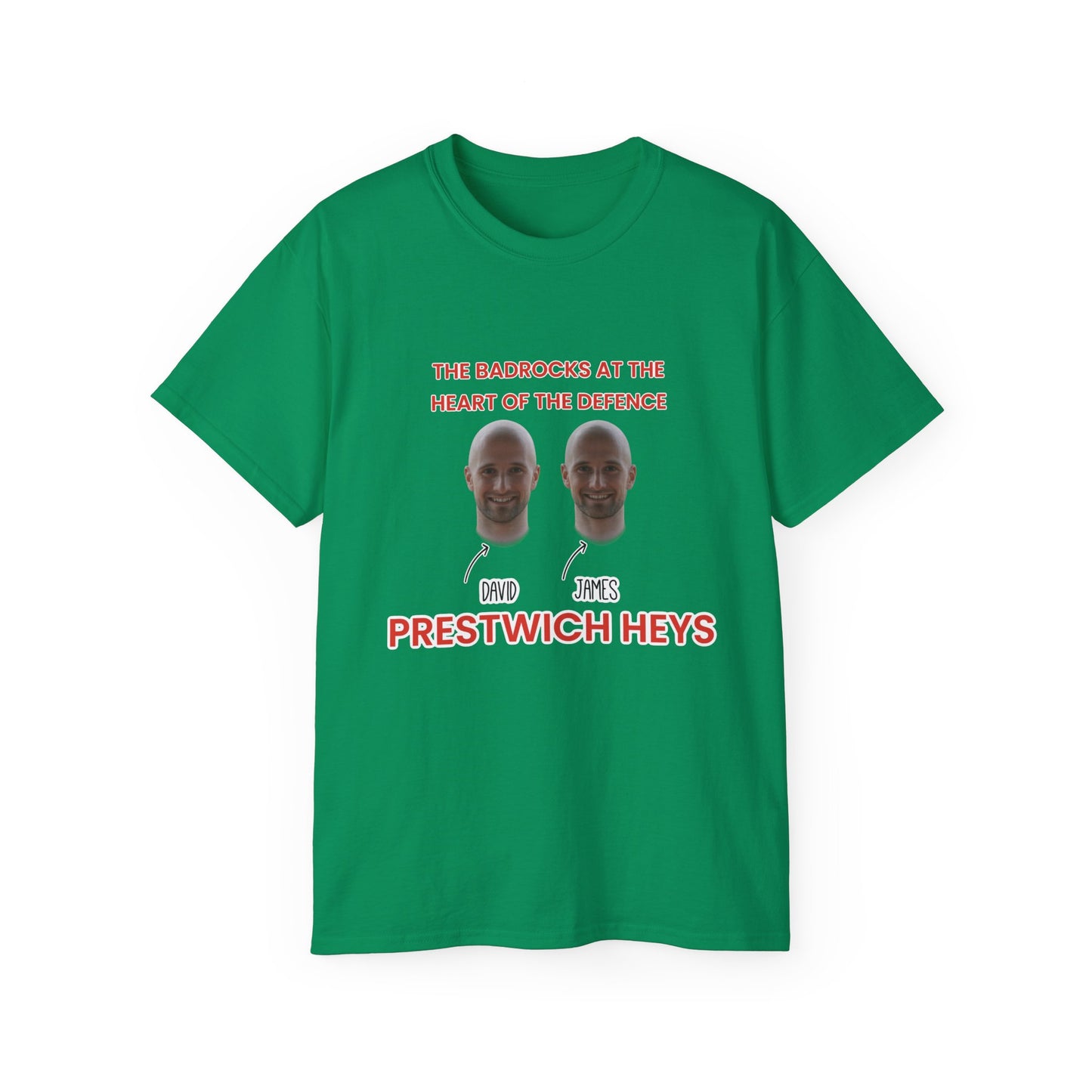 The Badrocks at the heart of the defence - James and David Badrock Prestwich Heys Unisex Ultra Cotton Tee