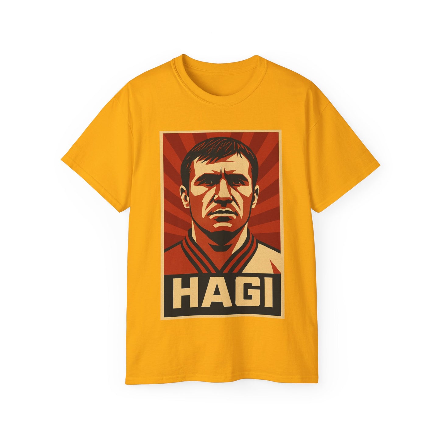 Gheorghe Hagi Propaganda Poster - Romania