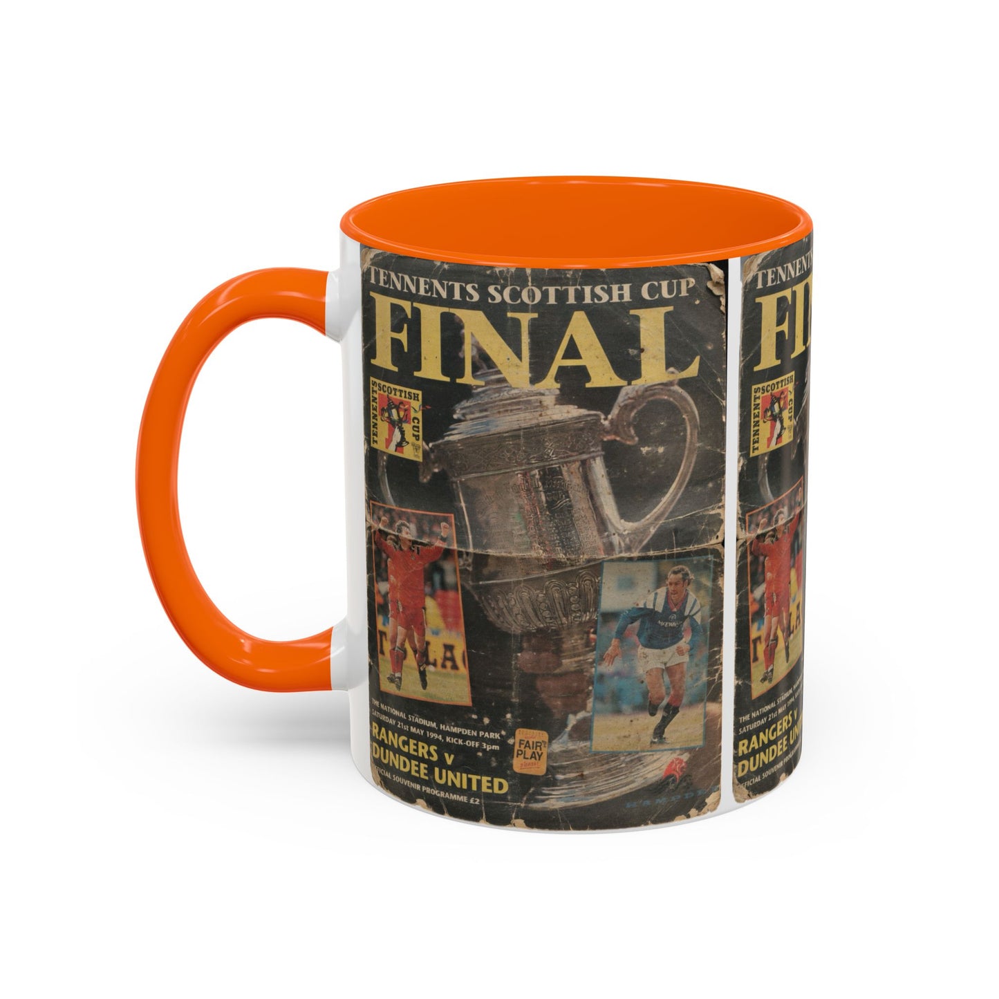 1994 Scottish Challenge Cup Final Dundee United Rangers Programme Poster Accent Coffee Mug (11, 15oz)