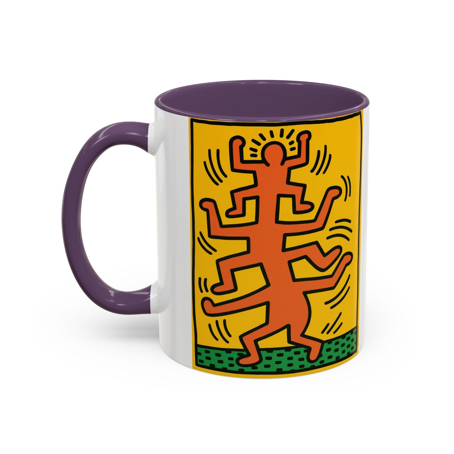 Keith Haring Plate No. 1 (from the Growing suite) Orange Mug