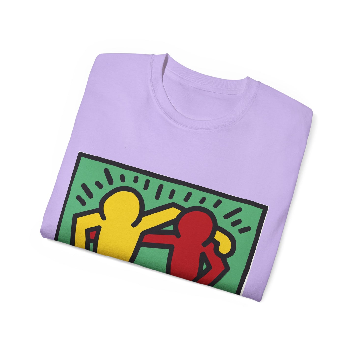 Keith Haring Pop Shop Red and Yellow T-Shirt