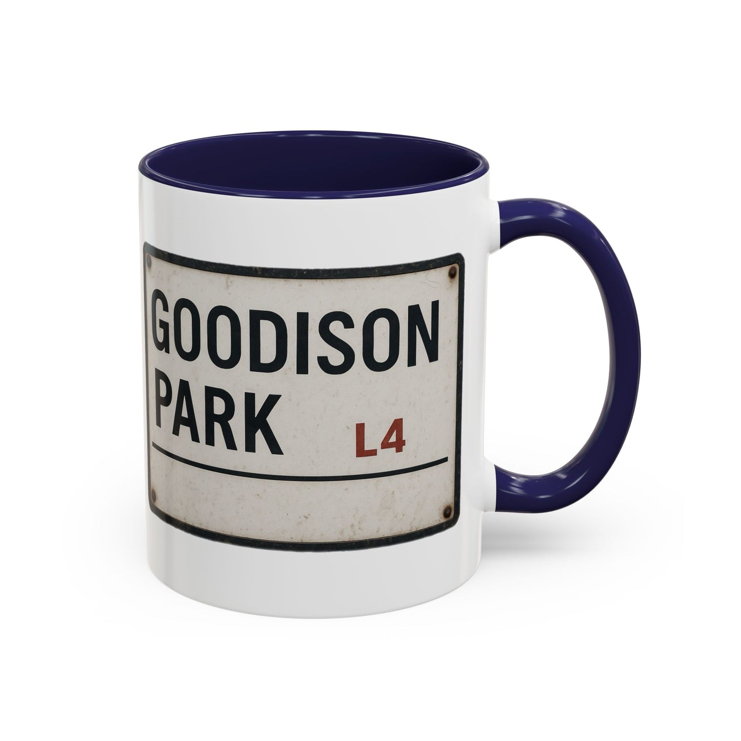 Goodison Park Everton Road Sign Mug