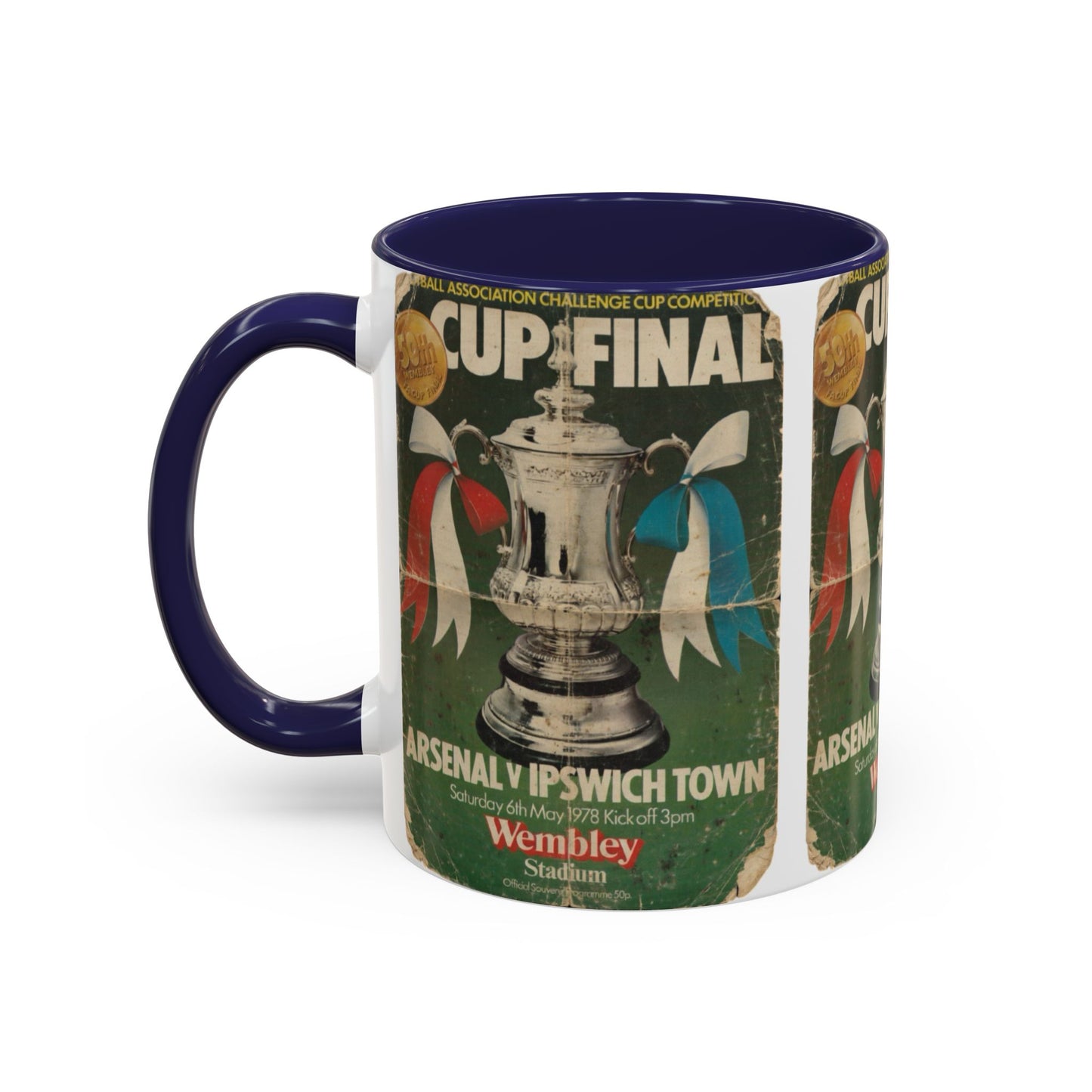 1978 FA Cup Final Programme Ipswich Town Arsenal Poster Accent Coffee Mug (11, 15oz)