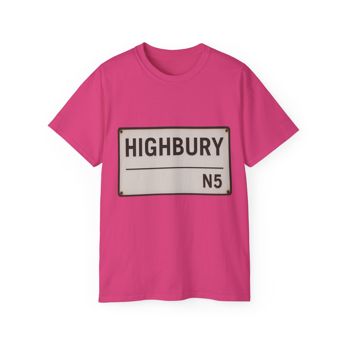 Highbury N5 Arsenal Road Sign T-Shirt
