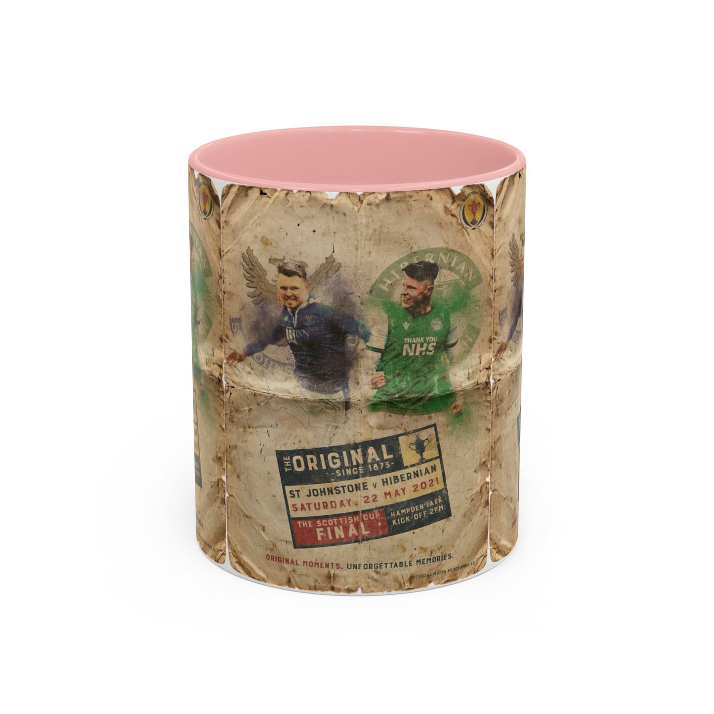2021 Scottish challenge cup final St Johnstone Hibernian Programme Poster Accent Coffee Mug (11, 15oz)