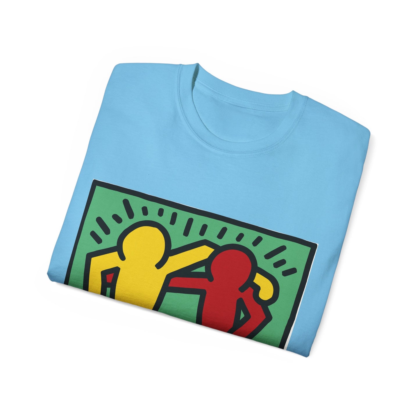 Keith Haring Pop Shop Red and Yellow T-Shirt