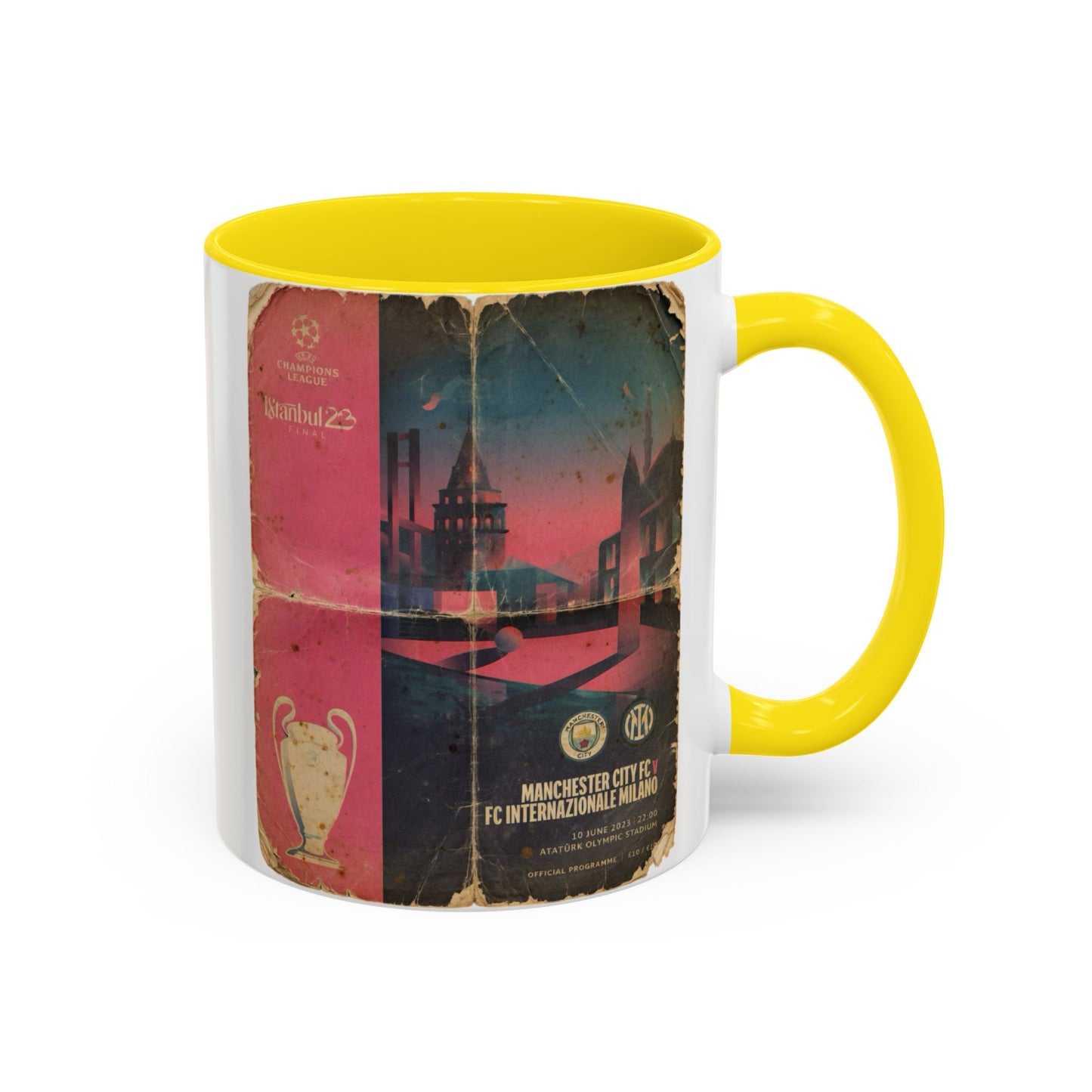 2023 UCL European Cup Final Poster Accent Coffee Mug (11, 15oz)