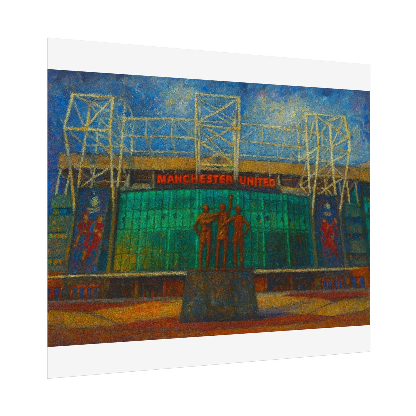 Manchester United Old Trafford United Trinity Poster
