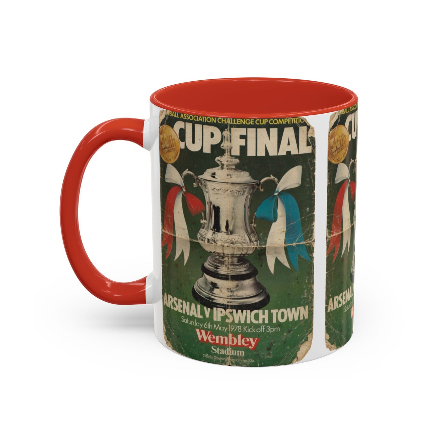 1978 FA Cup Final Programme Ipswich Town Arsenal Poster Accent Coffee Mug (11, 15oz)