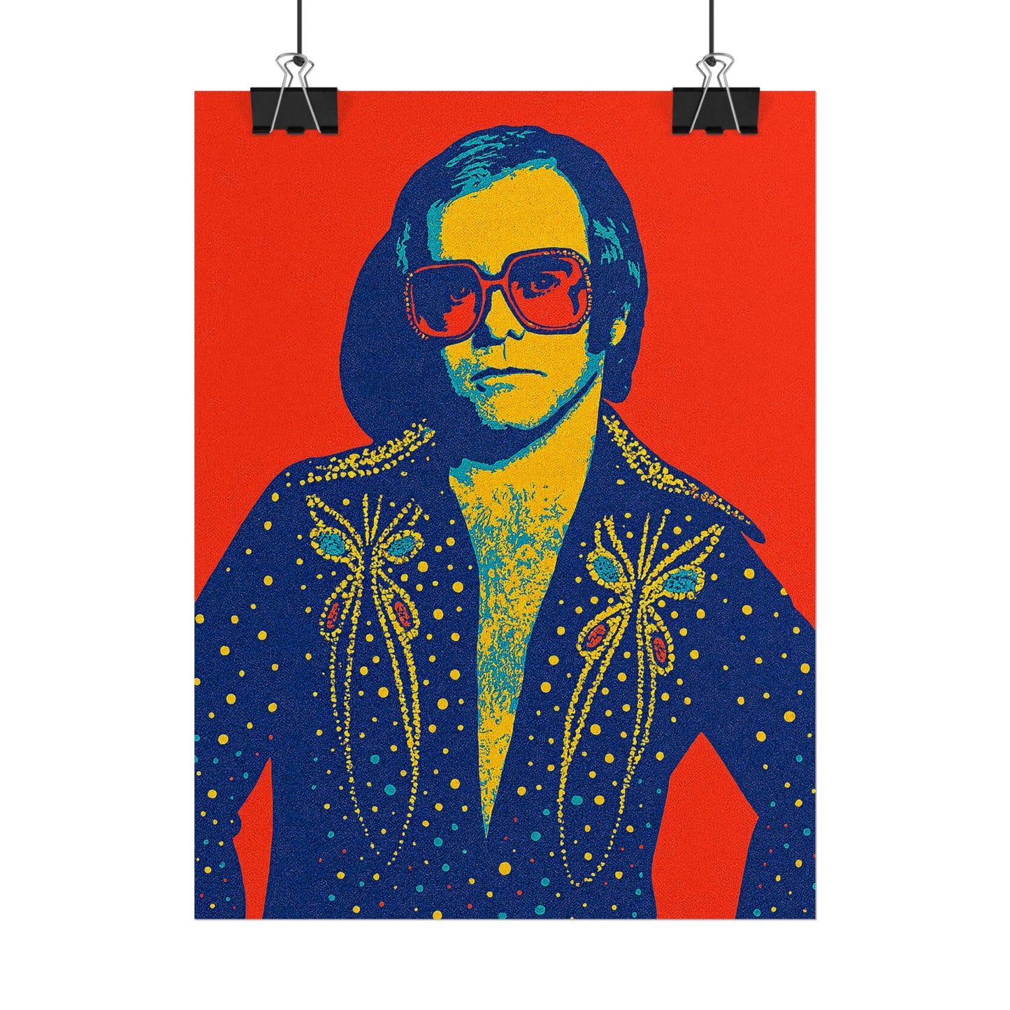 E. John Pop Art Poster