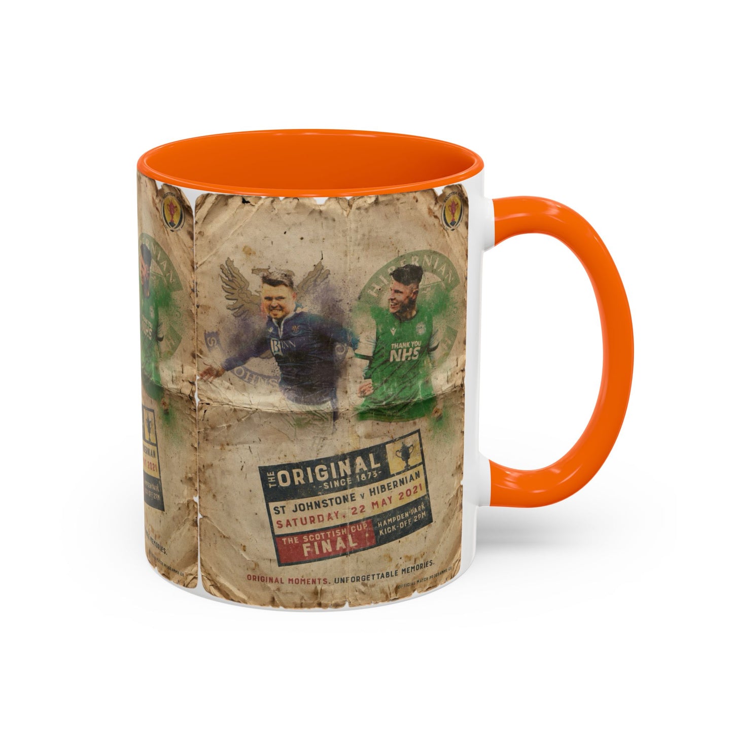 2021 Scottish challenge cup final St Johnstone Hibernian Programme Poster Accent Coffee Mug (11, 15oz)