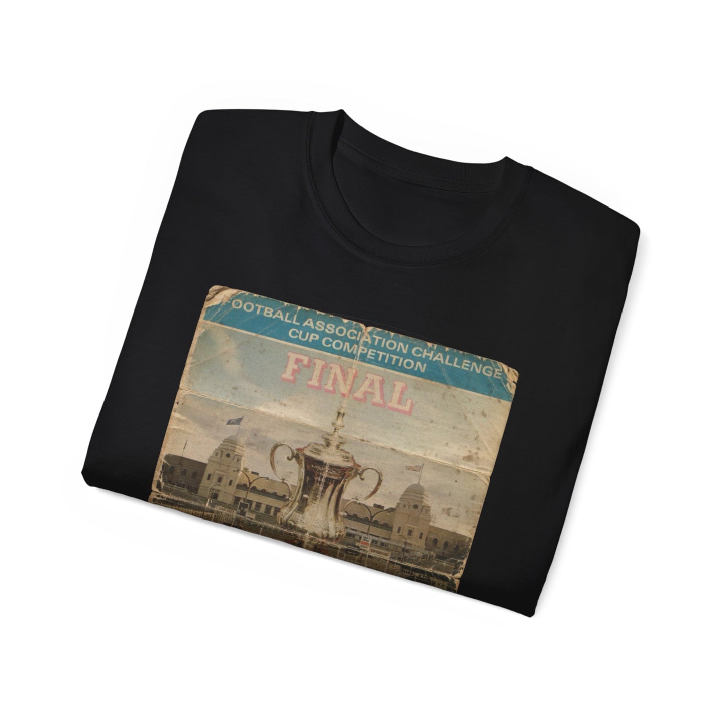 1975 FA Cup Final Programme Poster West Ham Fulham Unisex Ultra Cotton Tee