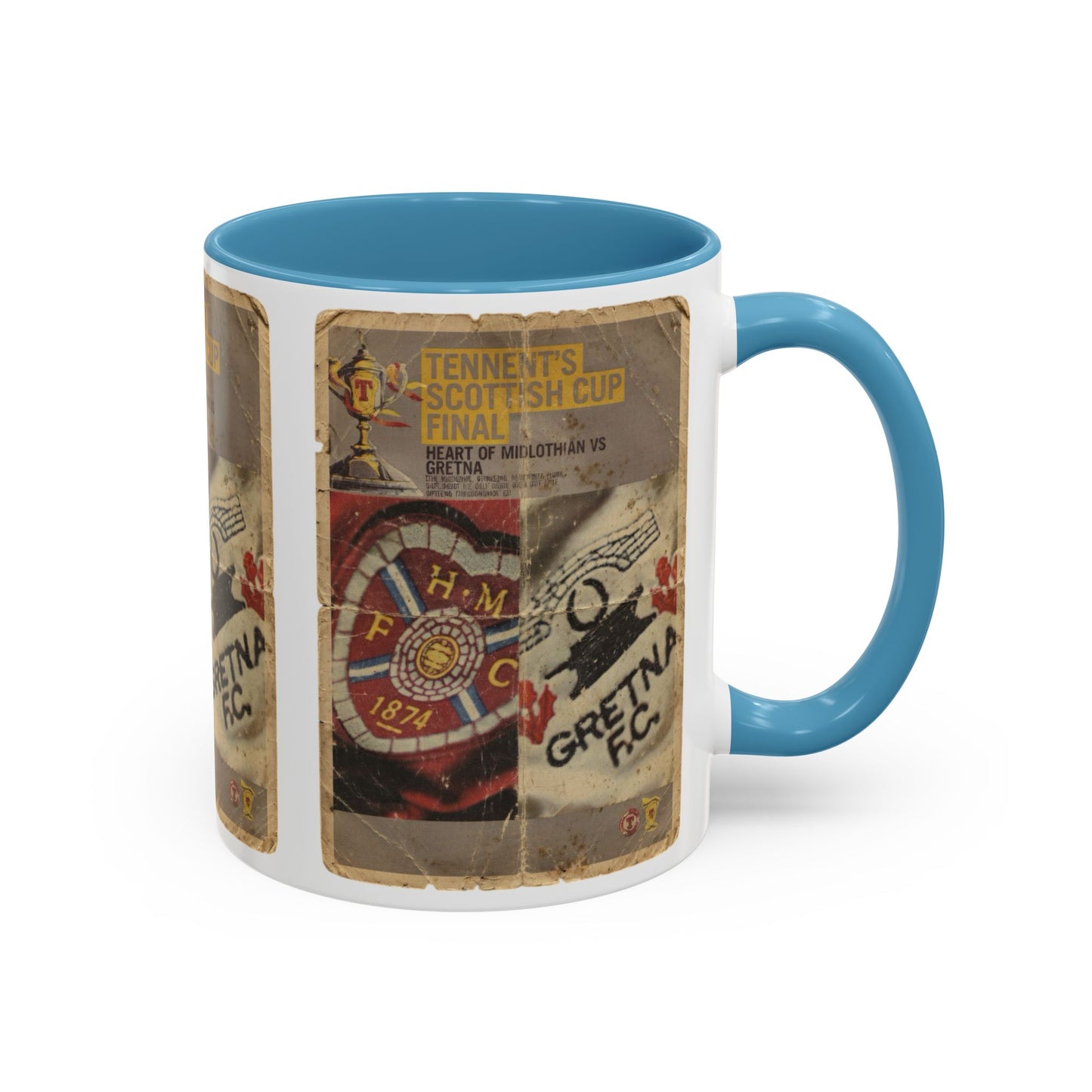 2006 Scottish Challenge Cup Final Hearts Gretna Accent Coffee Mug (11, 15oz)