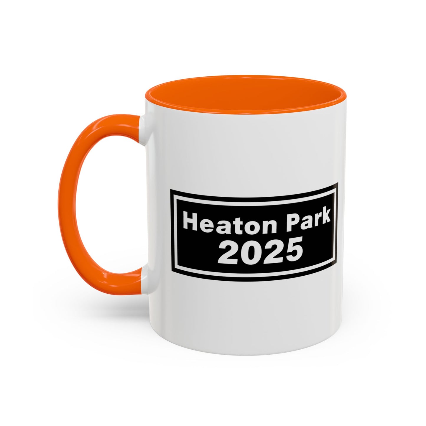 Heaton Park Celebration Mug - Black Accent Coffee Cup, Customizable Gifts, 2025 Graduation, Family Reunion, Unique Collectible