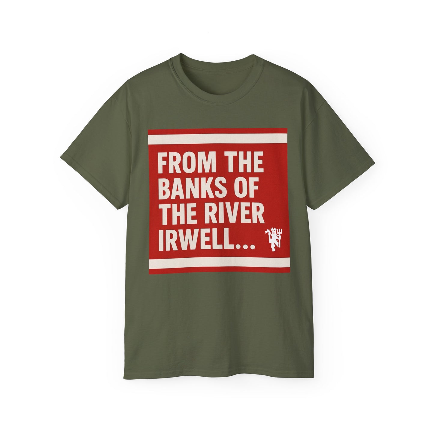 Manchester United From The Banks Of The River Irwell T-Shirt