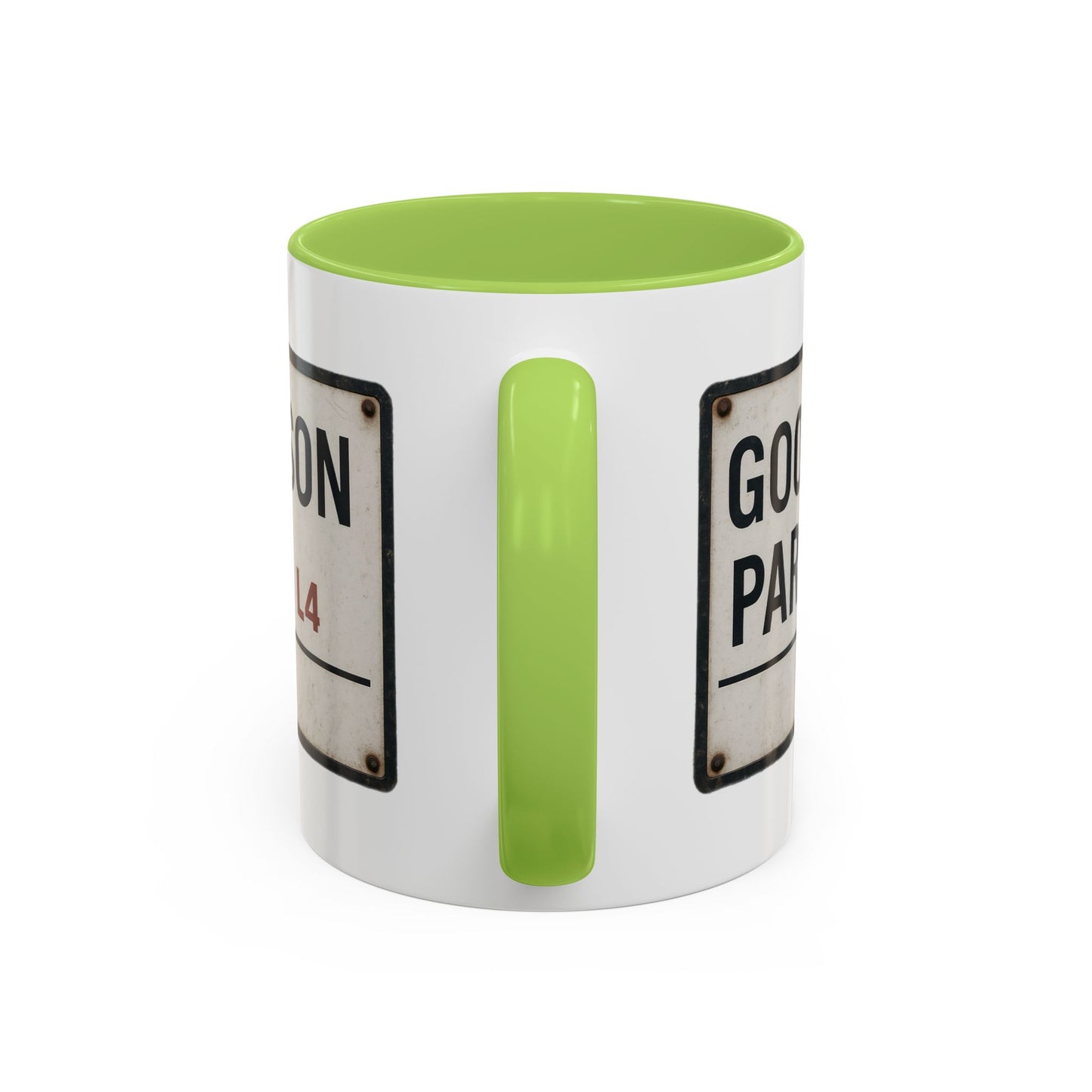 Goodison Park Everton Road Sign Mug