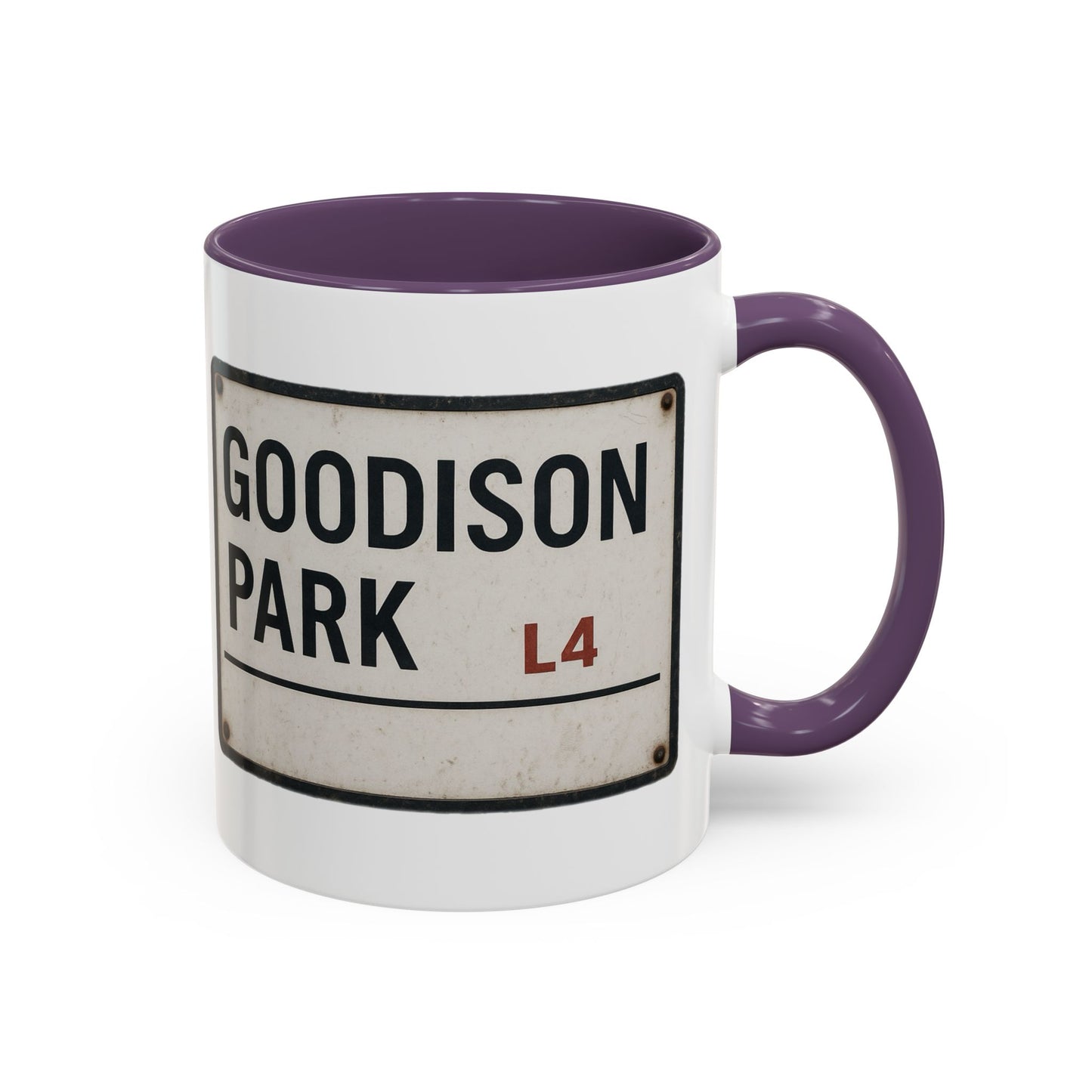 Goodison Park Everton Road Sign Mug