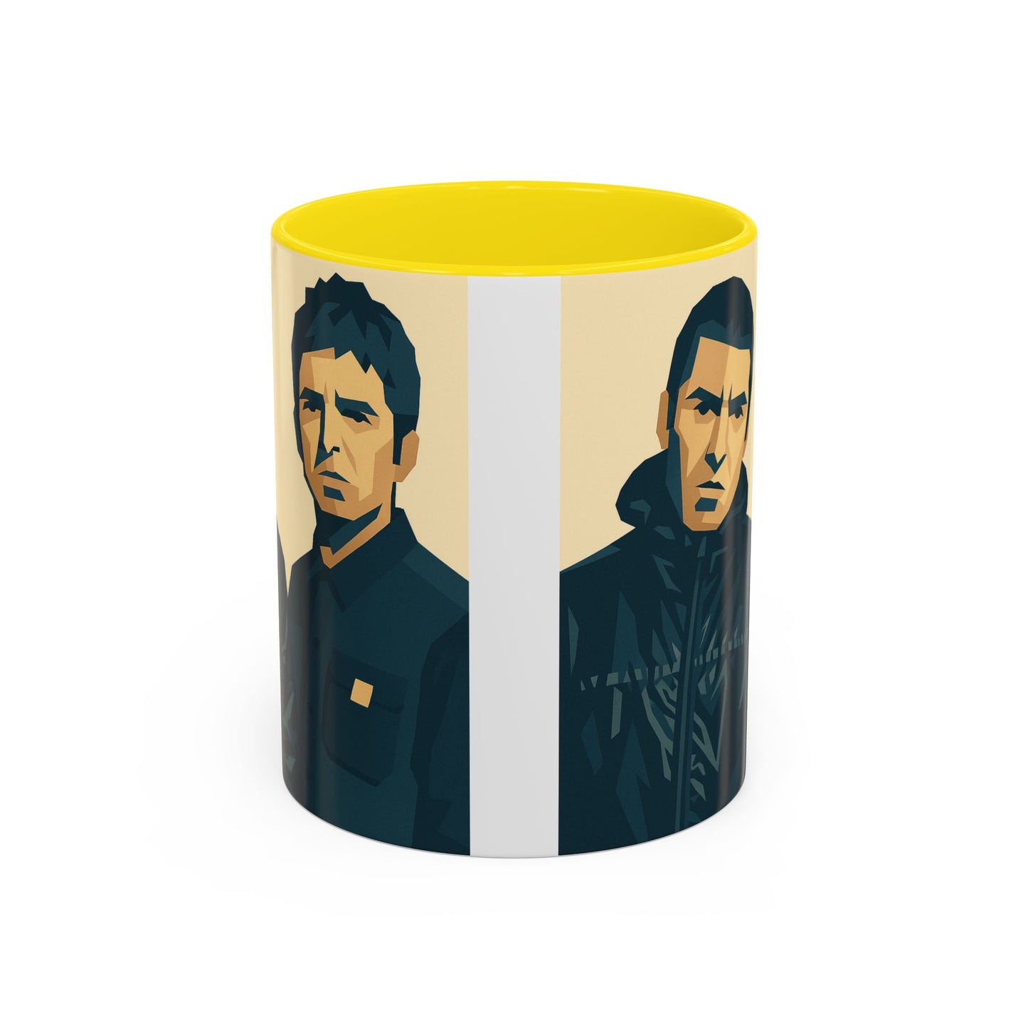 Oasis-Inspired Coffee Mug, Liam and Noel Gallagher
