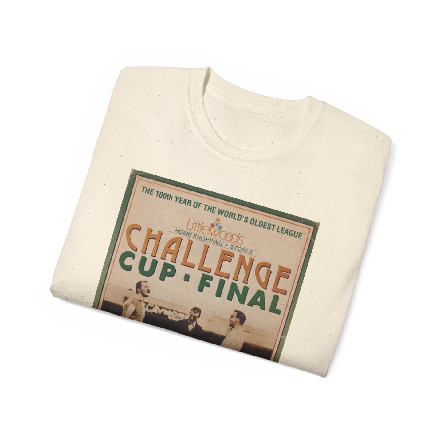 1988 Littlewoods Cup Final Luton Town Arsenal Programme Poster Unisex Ultra Cotton Tee