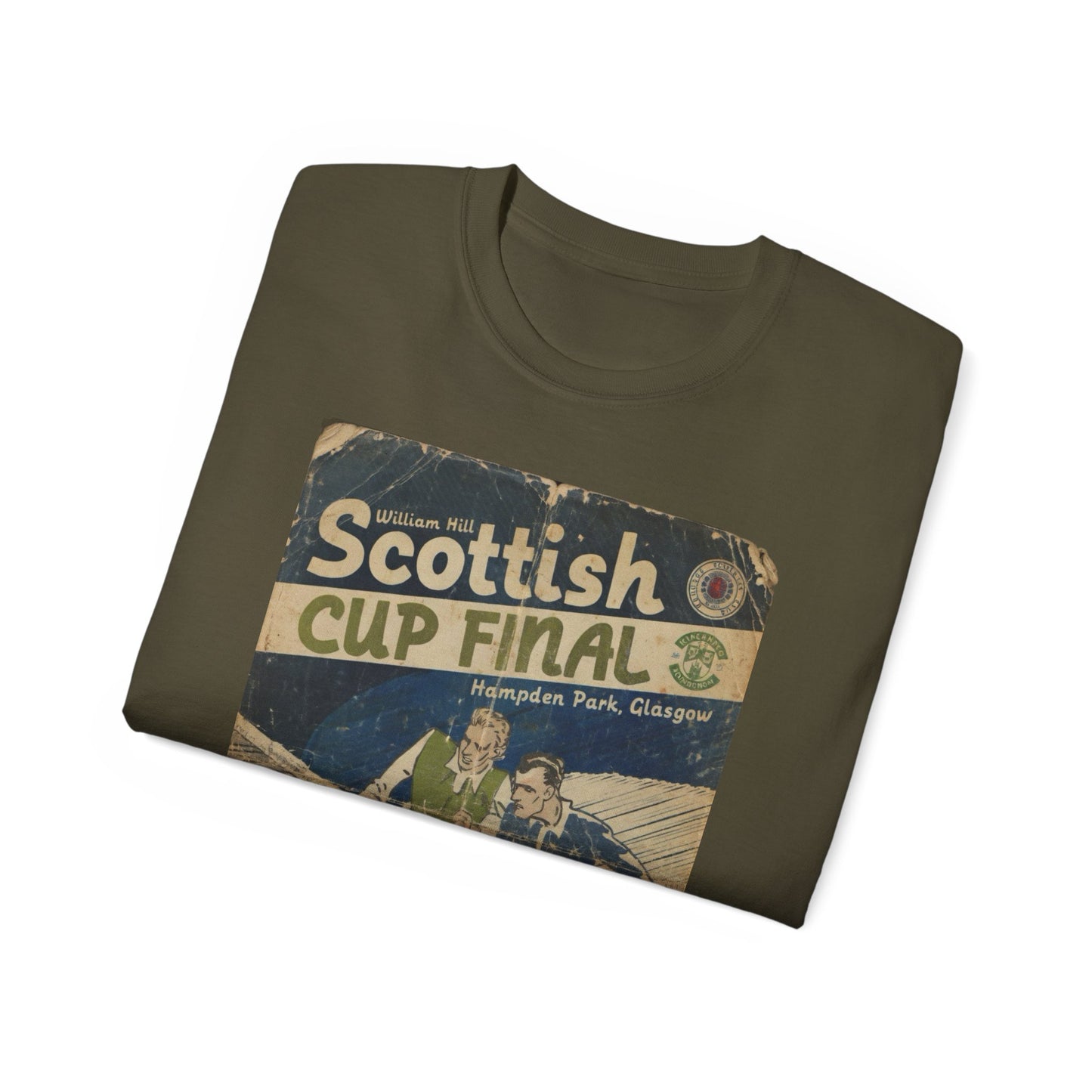 2016 Scottish Challenge Cup Final Hibernian Rangers Programme Poster Unisex Ultra Cotton Tee