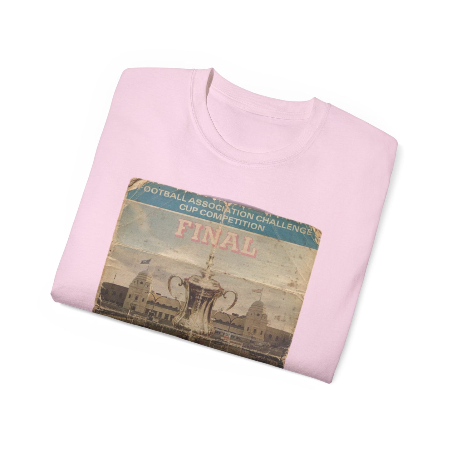 1975 FA Cup Final Programme Poster West Ham Fulham Unisex Ultra Cotton Tee