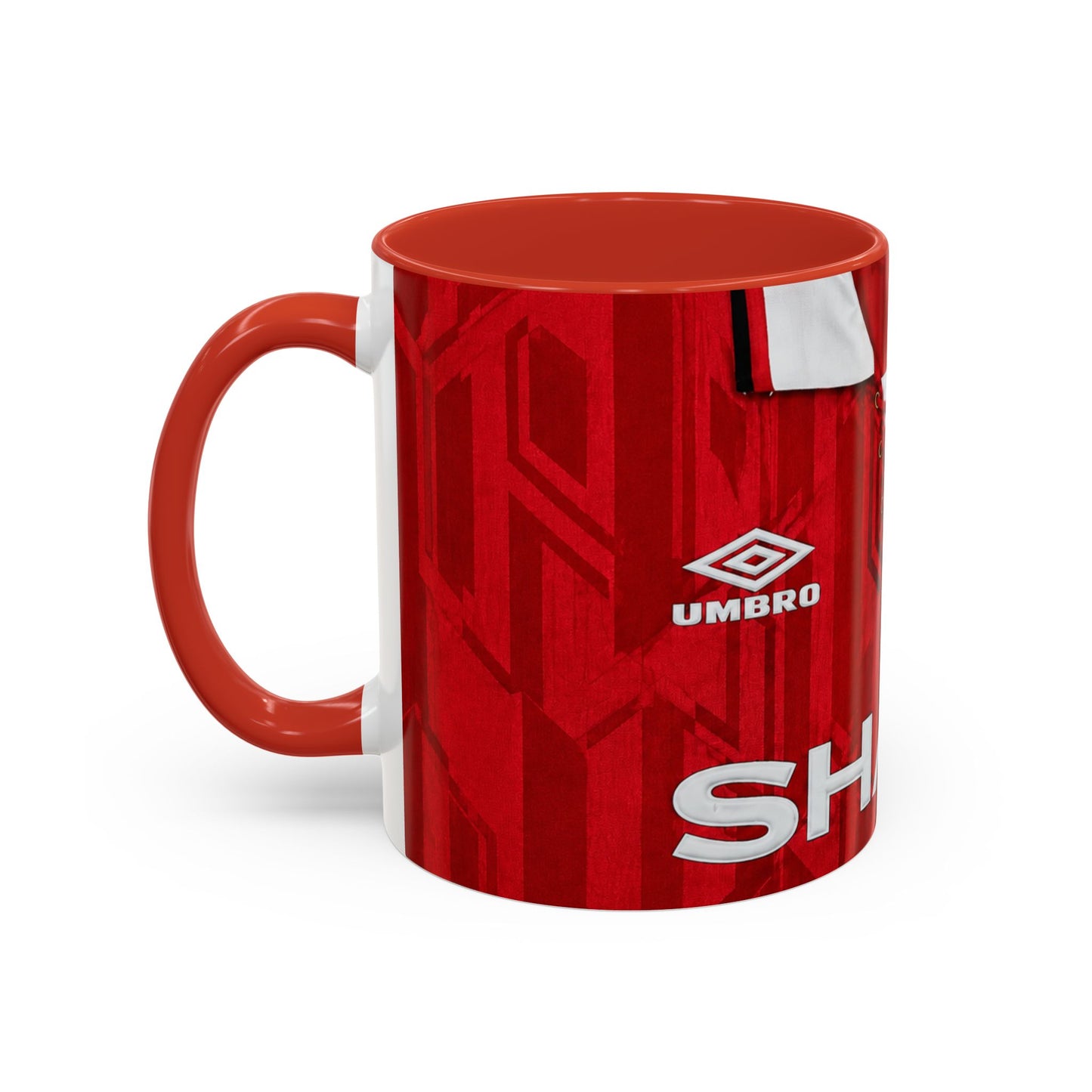 Manchester United 1992 - 94 Shirt Accent Coffee Mug (11, 15oz)